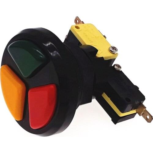 6 pcs of green, yellow, red 3 switches round push button