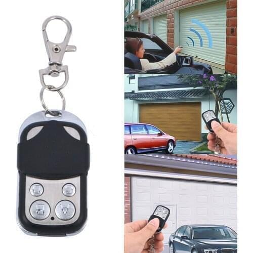 ABCD 433mhz Copy Remote controller Code learning Wireless RF Transmitter for Electric Door Car Gate Garage With Keychain