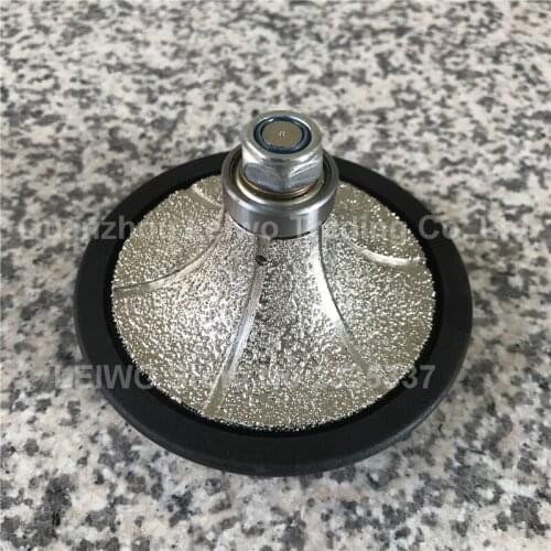 Diamond Hand Profiler B30 Vacuum Brazed Profile Wheel Plastic Cover Router Bit for Marble Stone Countertop Wet or Dry