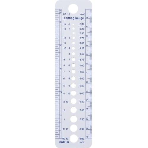 1pcs Sewing Knitting Accessories Needle Gauge Inch Sewing Ruler Tool CM Size DIY Precision Measure Household Sewing Tools