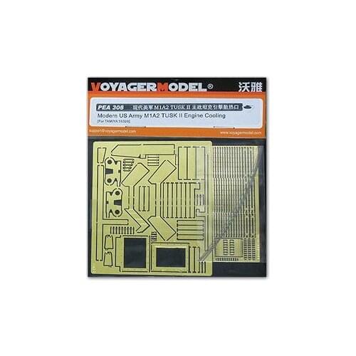 KNL HOBBY Voyager Model PEA308 M1A2 SEP TUSK II Chariot Engine Cooling Port Exhaust Device Metal Etching