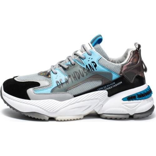 2021 New Shoes Male Sneakers Fashion Summer Air Mesh Breathable Wedges BONA Sneakers For Men Casual Shoes Lace-Up