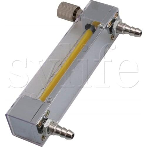 LZB-3 160-1600ml/min Oxygen Flow Meter Regulator Clear Tube Metal Hose Connector