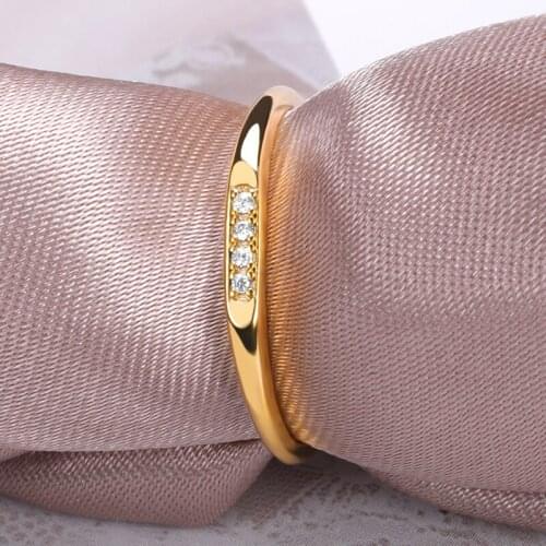 Minimalist Thin Rings for Women Wedding Brilliant Cubic Zircon High Quality Female Finger Ring Jewelry Bridesmaid Gift BFF