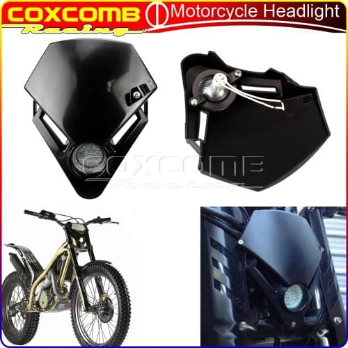 12V Black Motorcycle Assembly LED Head Lamp Dirt Bike Enduro Mini Headlamp For YAMAHA HONDA Gas Gas TXT Pro EC 80/125/200/280