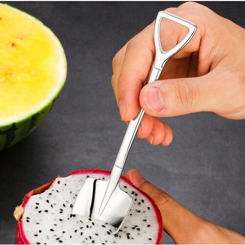 New Fashion Coffee Spoon Ice Cream Dessert Spoon Retro Cute Round Head Spoon Kitchen Gadget Decoration Kitchen Bar Utensils