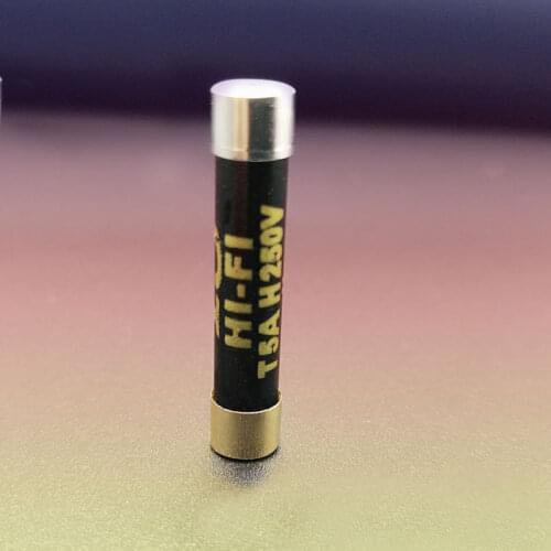 New Audiophile Gold-plated Silver Copper Cap Nano Audio CD Amplifier Tube Fuse 6x25mm British Standard