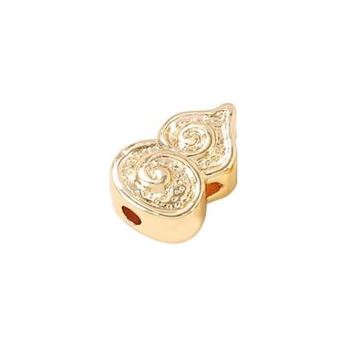 Factory Wholesale Gold Color Brass Loose Beads Necklace and Bracelet High Quality Jewelry Making Supplies Diy Accessories