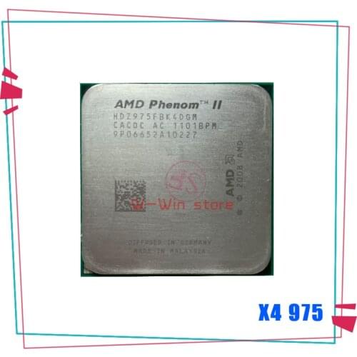 AMD Phenom II X4 975 (3.6GHz/6MB/4 cores/Socket AM3/938-pin) HDZ975FBK4DGM Desktop CPU