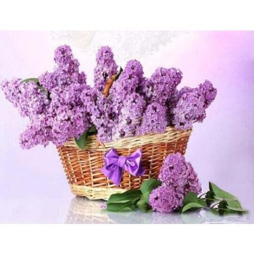 TOUOILP square full Diamond Painting full Bloemen 59