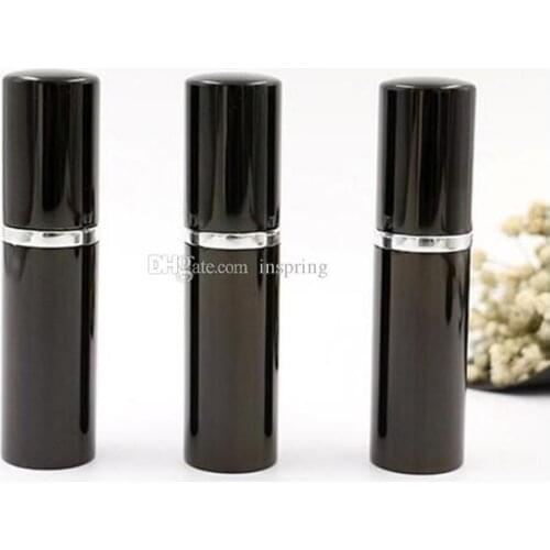 Refill Bottle Black color 5ml 10ml Mini Portable Refillable Perfume Atomizer Spray Bottles Empty Bottles Cosmetic Containers Bot