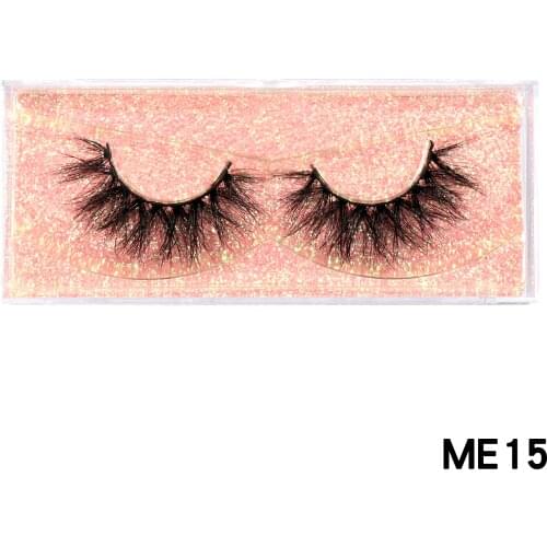 HEYME 100 Pairs/Lot Eyelashes 3D Mink Lashes Dramatic Fluffy Soft Wispy Volume Handmade Reusable Cross False Eyelash Wholesale