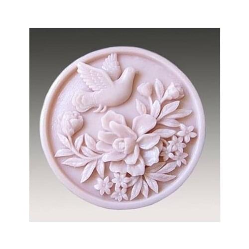Free shipping dove modelling silicon soap mold Cake decoration mold Cake mold Handmade soap mold NO.SO-029