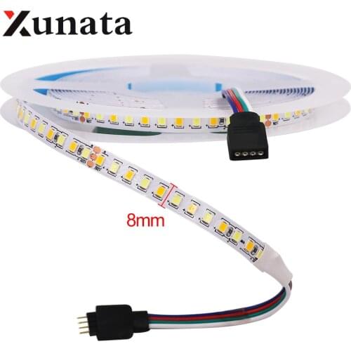 2835 LED Strip Light DC 24V IP21 No Waterproof Color Temperature 5m/lot 168 Leds/m White+Warm White CCT Led Strip