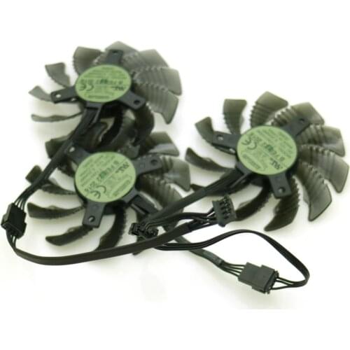 T128010SM DC12V 0.20AMP 75mm 4Pin VGA Fan For Gigabyte GTX1050 1060 1070 1080 G1 N950OC N960G1 N970 Graphics Card Cooling Fan