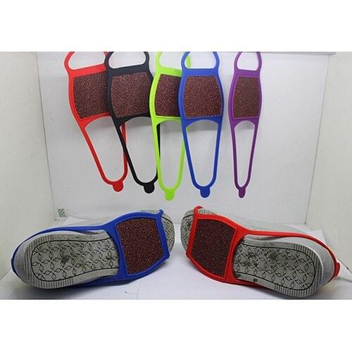 1 PCS Silcone Anti Slip Shoe Boot Grips Ice Cleats Spikes Snow Gripper Non Slip Crampons Random Color