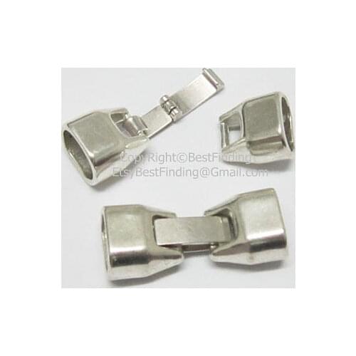 10x6mm Licorice clip clasp Licorice leather clasps -5pcs LC21