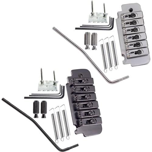 2 Sets Durable Electric Guitar Bridge with String Tree Guide Accessory Parts