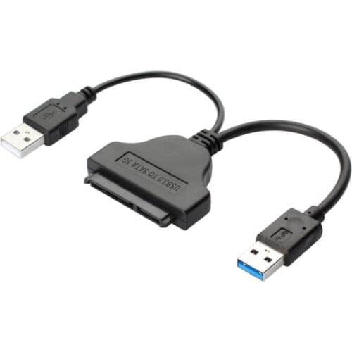 22 pin USB3.0 to SATA Adapter Cable For 2.5 inch HDD/SSD Hard Disk Laptop High Speed With Extra Power