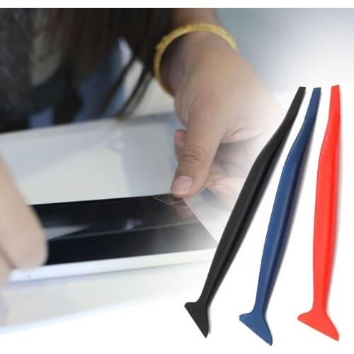 3 Pcs/set Car Stickers Hardness Wrap Vinyl Tools Micro Squeegee Scraper Car Micro Scraper With Storage Case