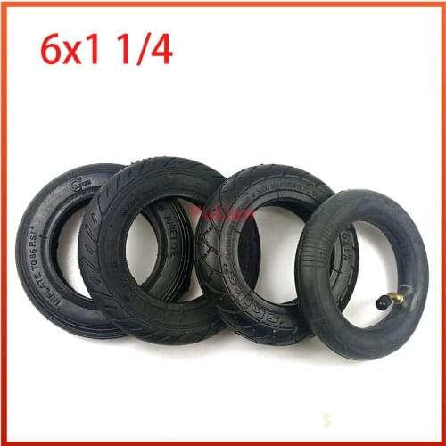 6 inches wheel tyre 6X1 1/4 Pneumatic inner outer tire suitable for folding bicycle mini surfing electric scooters