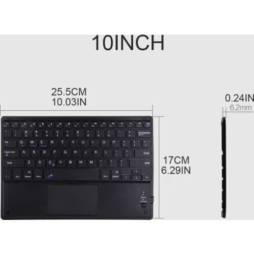 7/9/10 Inches Wireless Bluetooth-compatible Lightweight Keyboard with Touchpad Cellphone Tablet Laptop Keyboard Portable