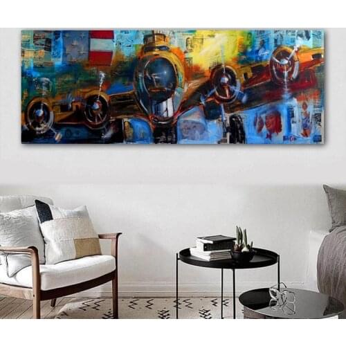 Airplane Abstract Painting Wall Art Pictures For Living Room Huge Size Planes Printed On Canvas Modern Decoration Unframed