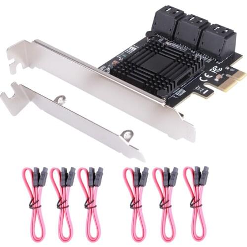 PCI express SATA adapter SATA 3 converter with heat sink for hard drive There is an available PCI Express 1X slot