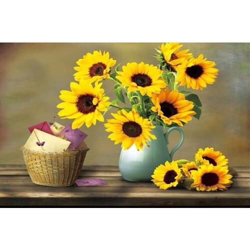 5D DIY Diamond Painting Helianthus Annuus Home Decor Sunflower Handmade Gift
