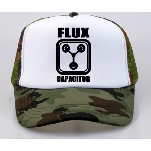 Back to the Future Flux Capacitor Printed Men Women Baseball Caps New fashion Summer Baseball Mesh Net Trucker Cap Dad Hat