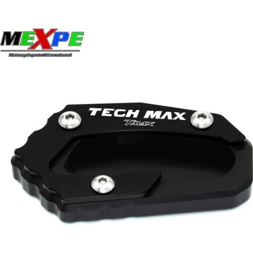 Suitable for Yamaha motorcycle TMAX TECHMAX CNC aluminum alloy side brace enlarged and widened parking feet 2019 2020