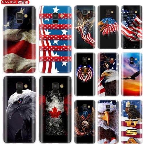 Soft Case For Samsung Galaxy A10 A20 A30 A40 A50 A70 S A21 A31 A41 A51 A71 S a10s Cover Star Eagle USA Flag