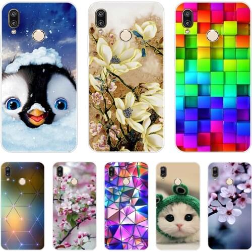Flower Case for Huawei P20 Lite Case Silicone Back Cover TPU Phone Case For Huawei P20lite P 20 Lite Full Protective Coque Etui