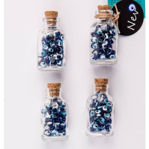 Ornamental Decoration Material Evil Eye Bead in Small Bottle Product Hanging Ornaments DIY Crafts For Home Party New Year