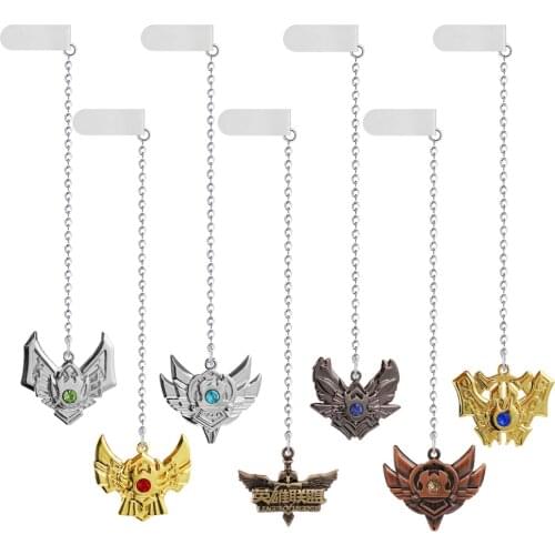 Game LoL League Bookmark Legends Chain Metal Pendant Students Keychain Jewelry Souvenir Chaveiro