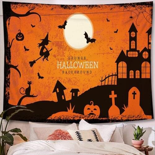 Scary Blood Palm Halloween Tapestry Halloween Party Scene Decoration Background Wall Hanging Cloth Blanket Home Decoration