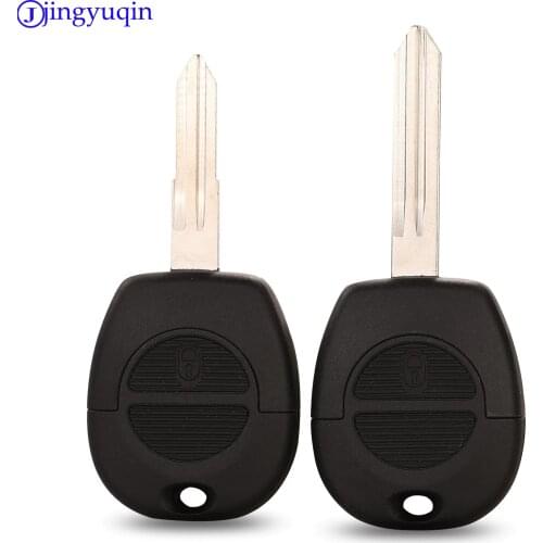 Jingyuqin 2 Button Remote Flip Fob Car Key Shell For Nissan Micra Almera Primera X-Trail Replacement Uncut Blade Case Cover