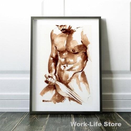 Coffee Made of Colorful Coffee Art Painting Big Coffee Art Gay Queer Picture Print Canvas Painting Wall Decorations Bed Room