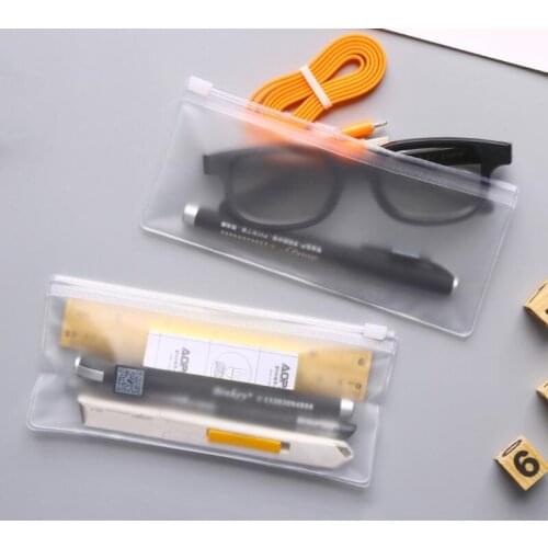 Creative and frosting folder office bag PVC billbag pen bag stationery bag Easy to use and convenient LX9005