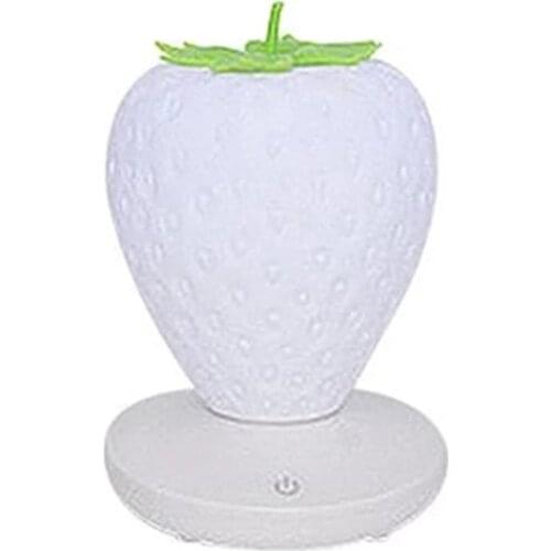 Creative Home Strawberry Night Light Silicone Night Light USB Baby Bedside Lamp Children Gifts Bedroom Decoration