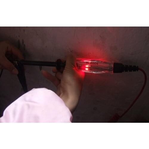 L 310CM CIRCUIT TESTER DC 6V 12V 24V CAR GARAGE Probe pen Test hook Battery clip WL6004 from ruinor