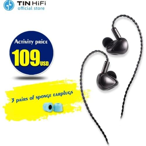 TINHIFI T5 In Ear Earphones 10mm DOC Driver Bass Metal HIFI Music Monitor Headphone IEM TIN T2 PRO T3 T4 P1 P2 Officail Store