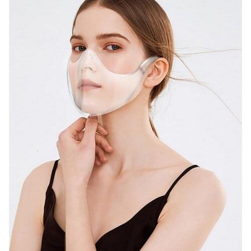 Transparent Anti-Oil-Splash Fog Face Mask Splatter Screen Protector Mouth Cover Anti Droplet Face Shield Kitchen Cooking Tool
