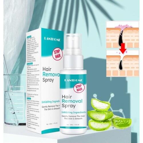 Hair Remover And Growth Inhibitor Face Hair Removal Spray Beard Bikini Intimate Legs Body Armpit Painless Removal Depilation