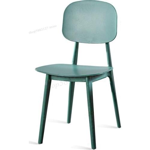 Pp Plastic Chair Nordic Minimalist Dining Chair Home Thickened Leisure Chair Adult Backrest Chair Restaurant Stool Computer Chai