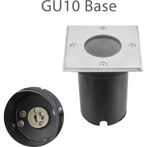 GU10 LED Underground Light Floor Lamp Outdoor Ground Spot Landscape Garden Path Buried Lamp for gu10 Bulb Casing
