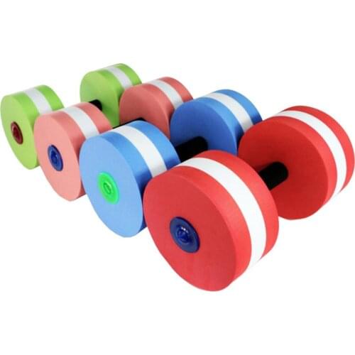 Water Aquatic Dumbbell Aerobics Dumbbell Pool Aqua Exercise Fitness EVA Dumbbell Foam Dumbbells Automatic Swimming Pool Float
