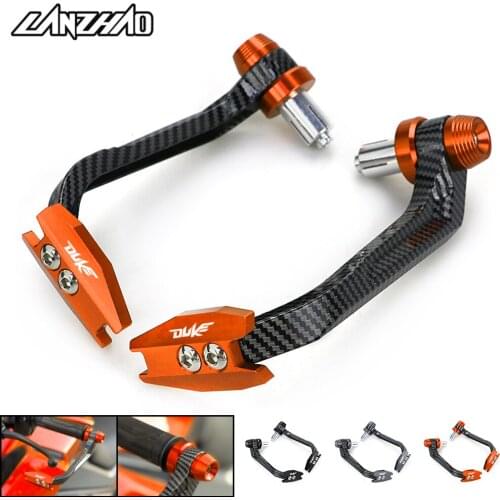 Pair Motorcycle CNC Aluminum Lever Guards Protectors Carbon Design for KTM DUKE 125 200 250 390 690 990 1090 1190 1290 2013-2019