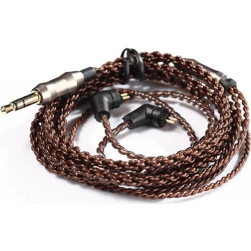 0.78mm 2 PIN for Weston TFZ 1964 W4r Um3x Es3 Es5 Oxygen Free Copper Upgrade Cable Earphone 4 Share 120 Cores Cable for iPhone