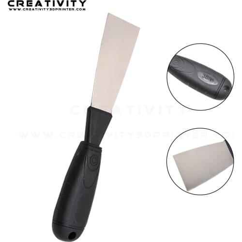 1PCS 3D Printer Tool Rubber Handle Blade Multi-Function Blade 3D Printer Hot Bed Dedicated Blade Shovel with Plastic Handle